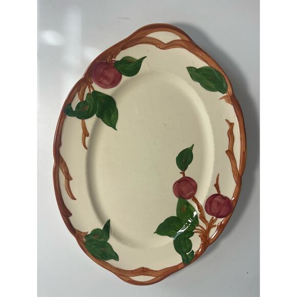 Vintage Franciscan Apple USA 12" x 8" Oval Serving Platter - Picture 6 of 9